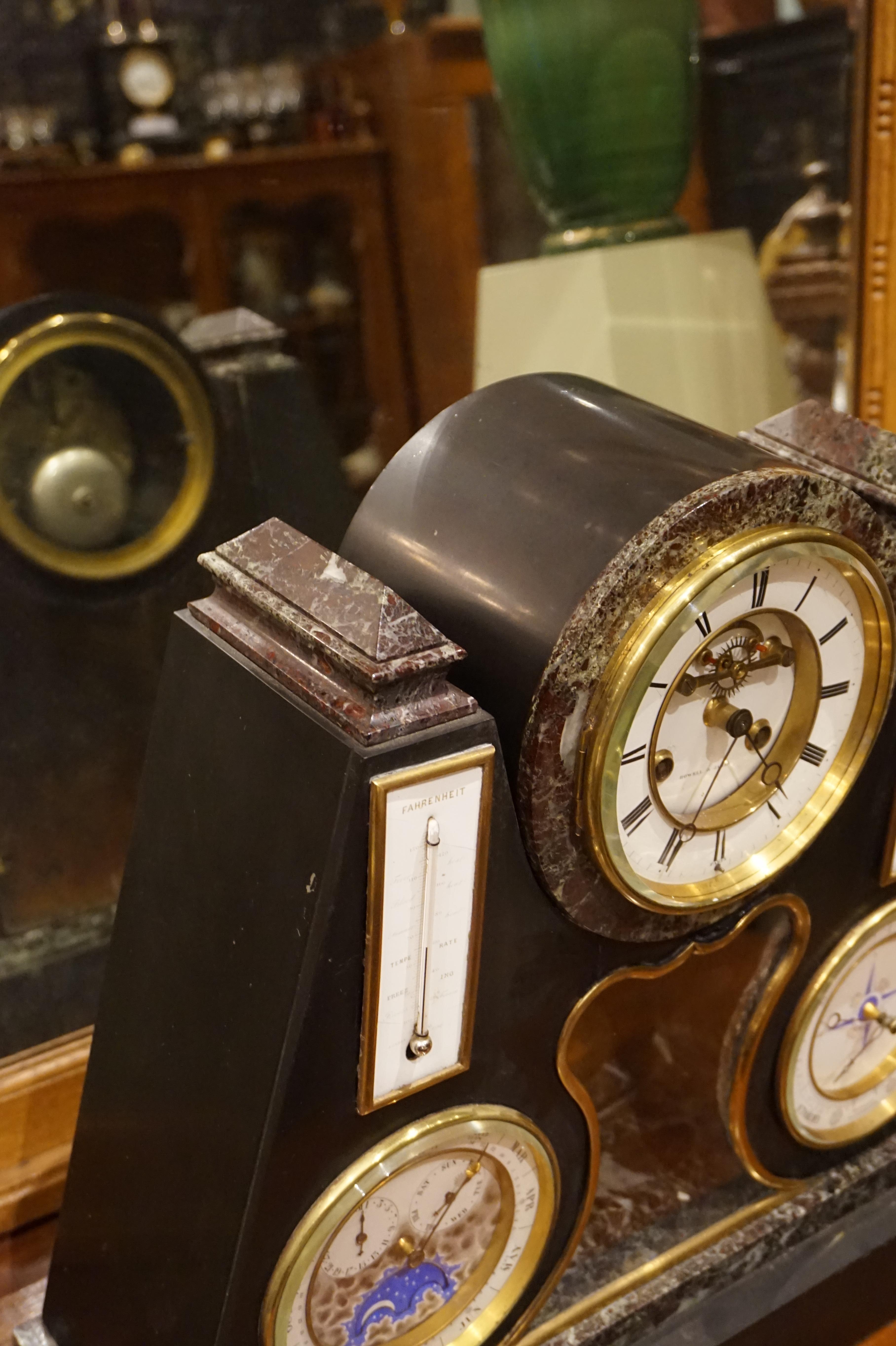 Reloj Calendario Perpetuo Antiguo Francés en venta 7
