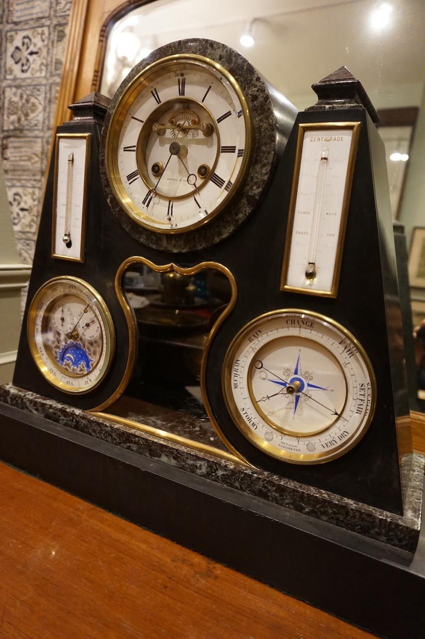 Mid-19th Century French Early Perpetual Calendar Clock For Sale
