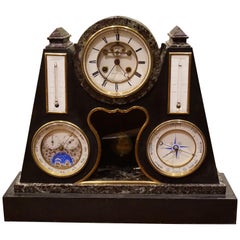 Vintage French Early Perpetual Calendar Clock