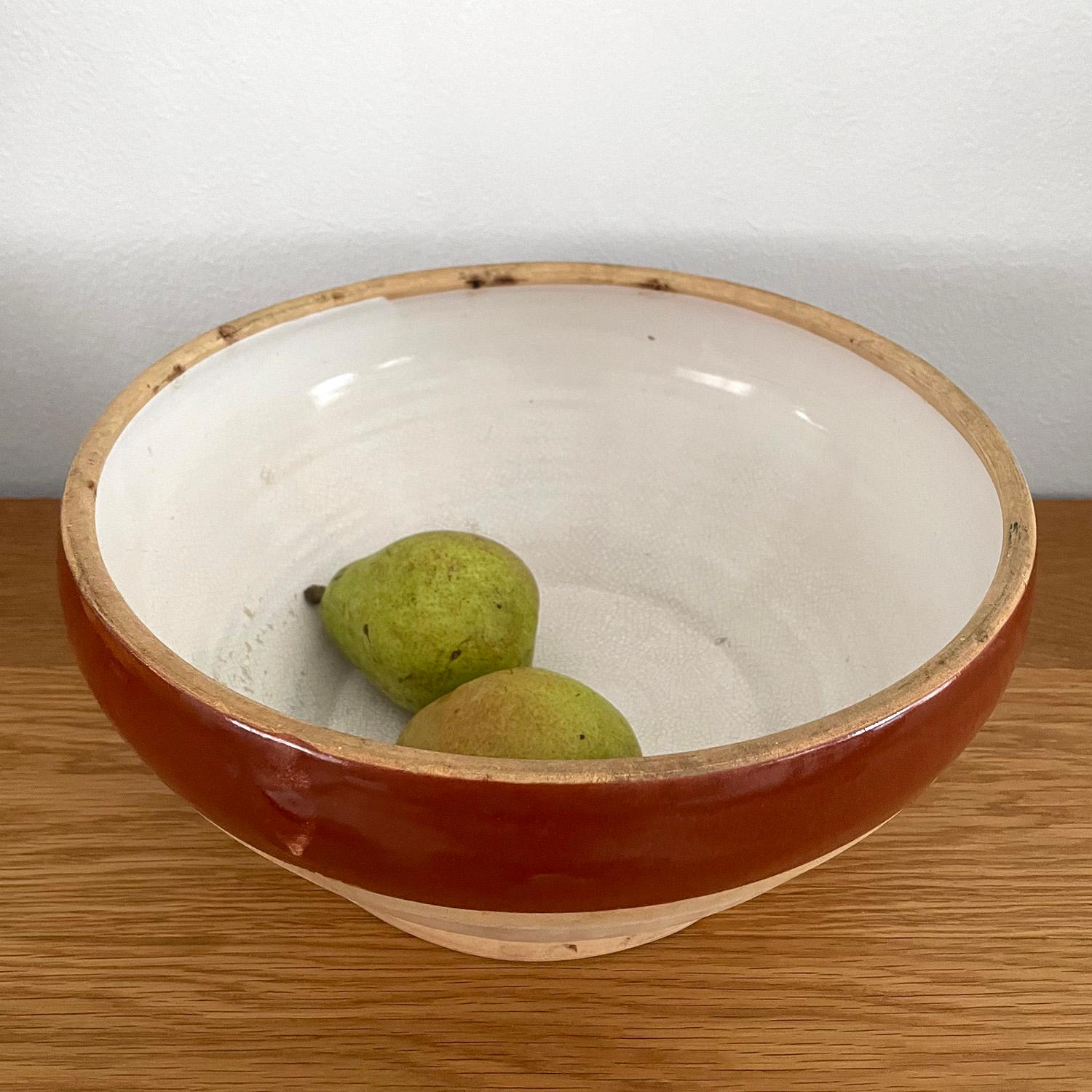 French Earthenware Bowl In Good Condition For Sale In Los Angeles, CA