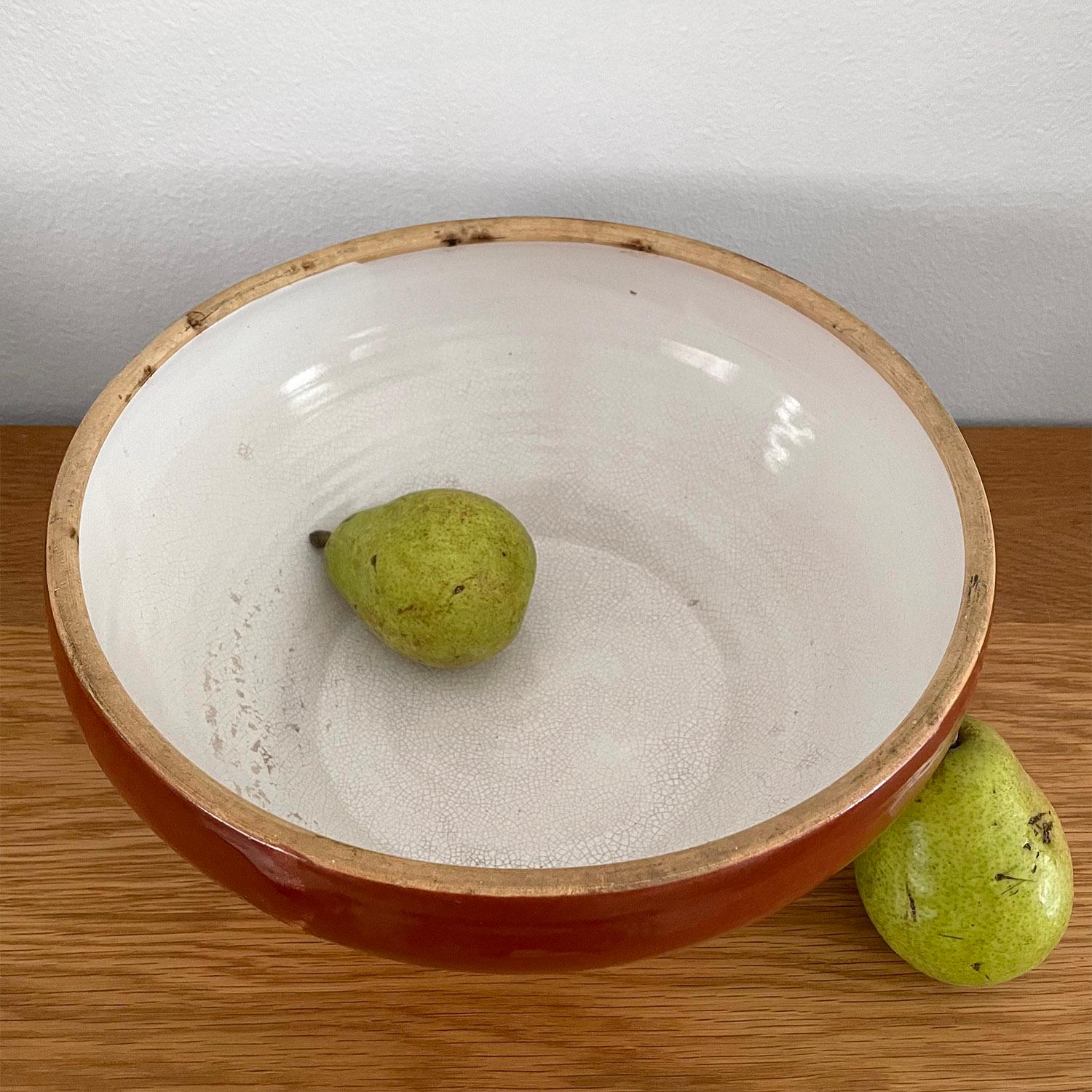 Ceramic French Earthenware Bowl For Sale