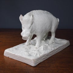 French Earthenware Bristle-Back Boar, circa 1780