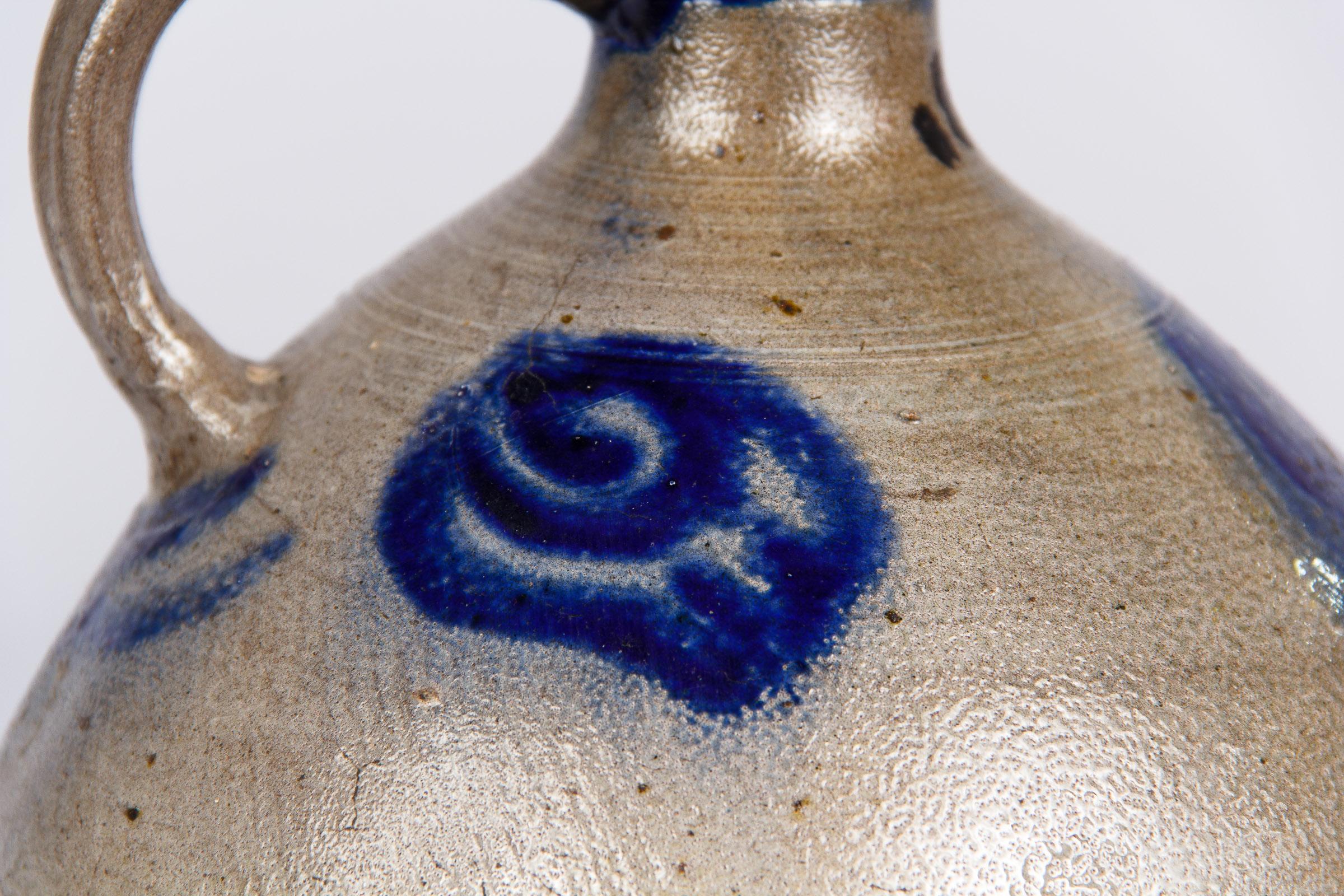 20th Century French Earthenware Cruche from Alsace Region, 1920s