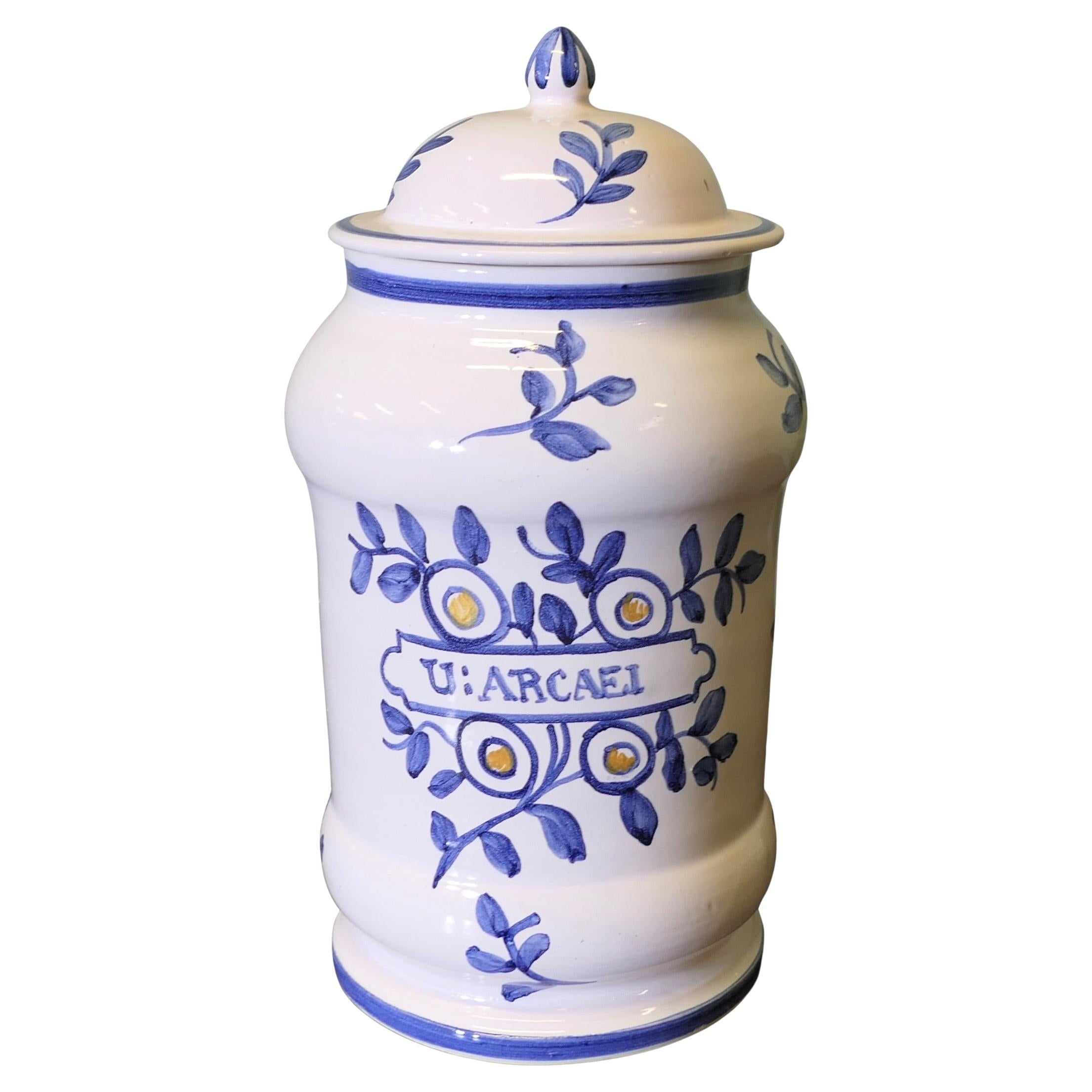 Vaso da farmacia in terracotta francese in vendita