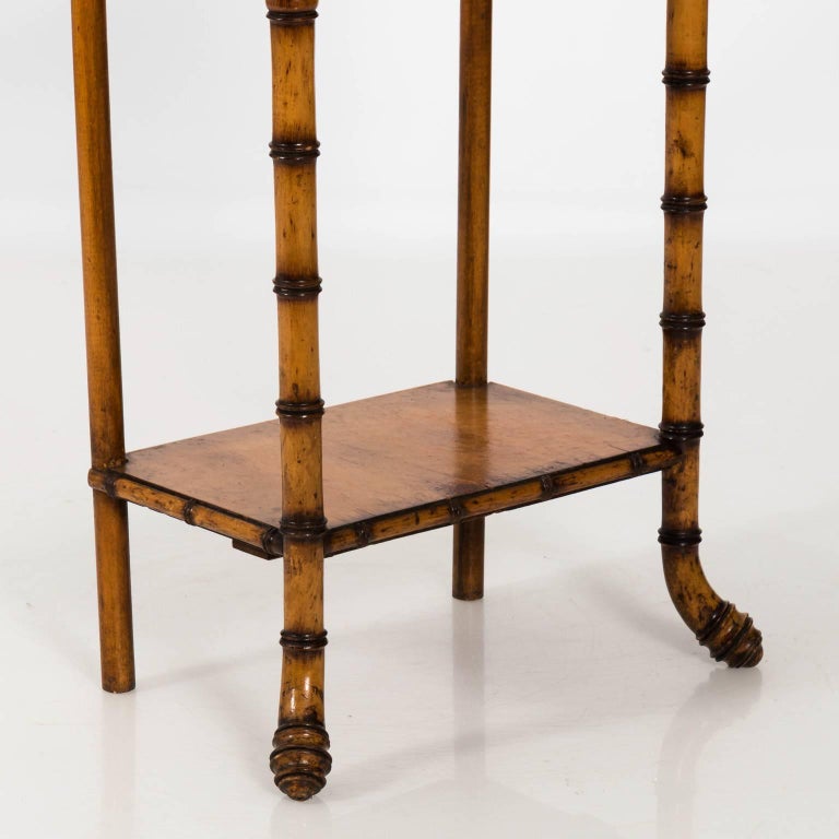 French Eastlake Style Bird'sEye Maple Side Tables, circa 1890 at 1stDibs