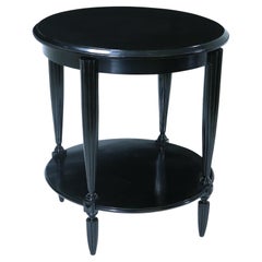 French Ebonised Black Occasional Table