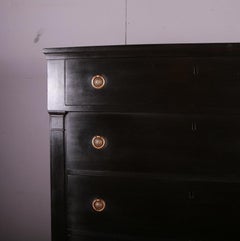French Ebonised Chest of Drawers