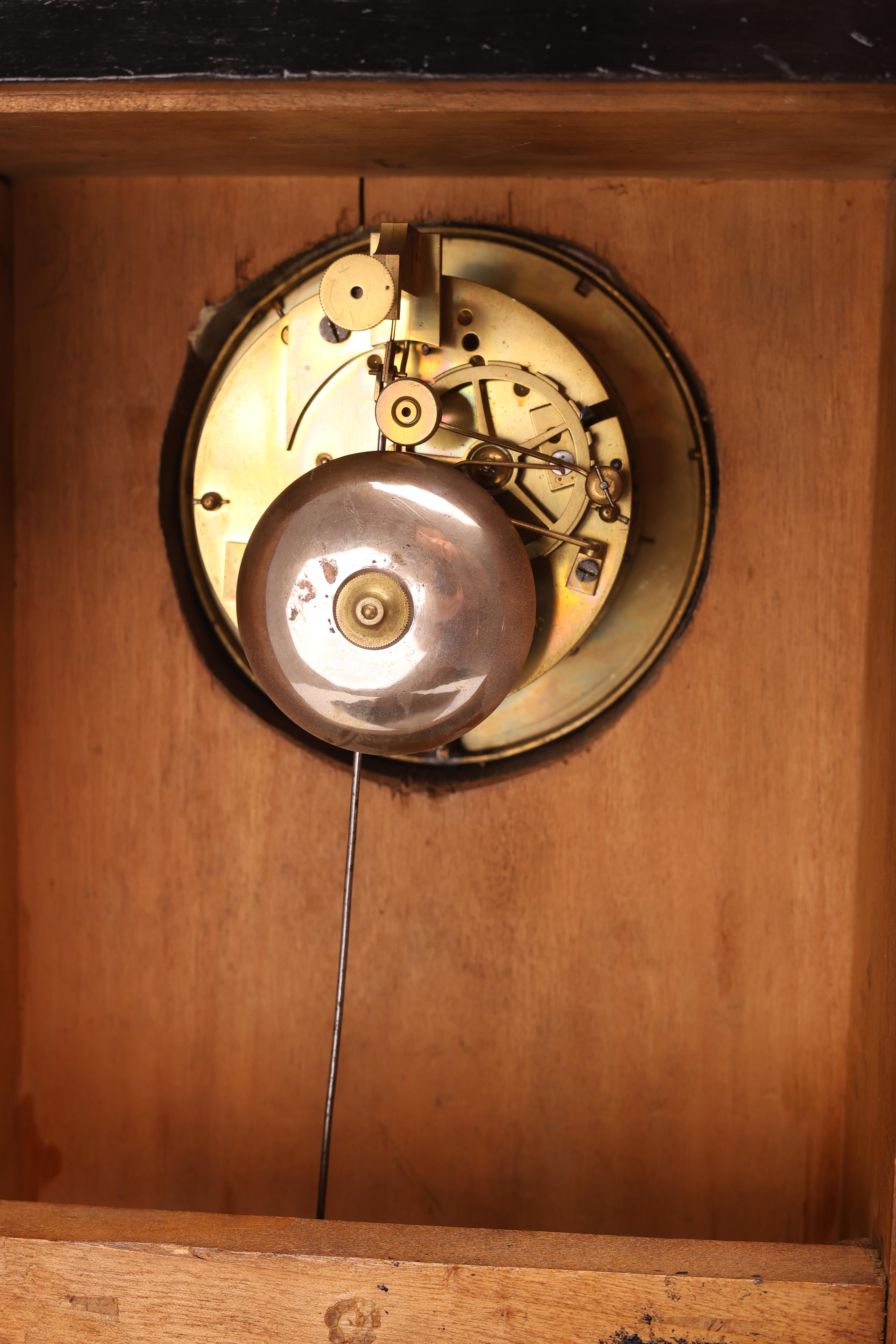 French Ebonised Mantel Clock by Marc, Paris (Circa 1850) 1
