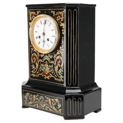 French Ebonised Mantel Clock by Marc, Paris (Circa 1850)