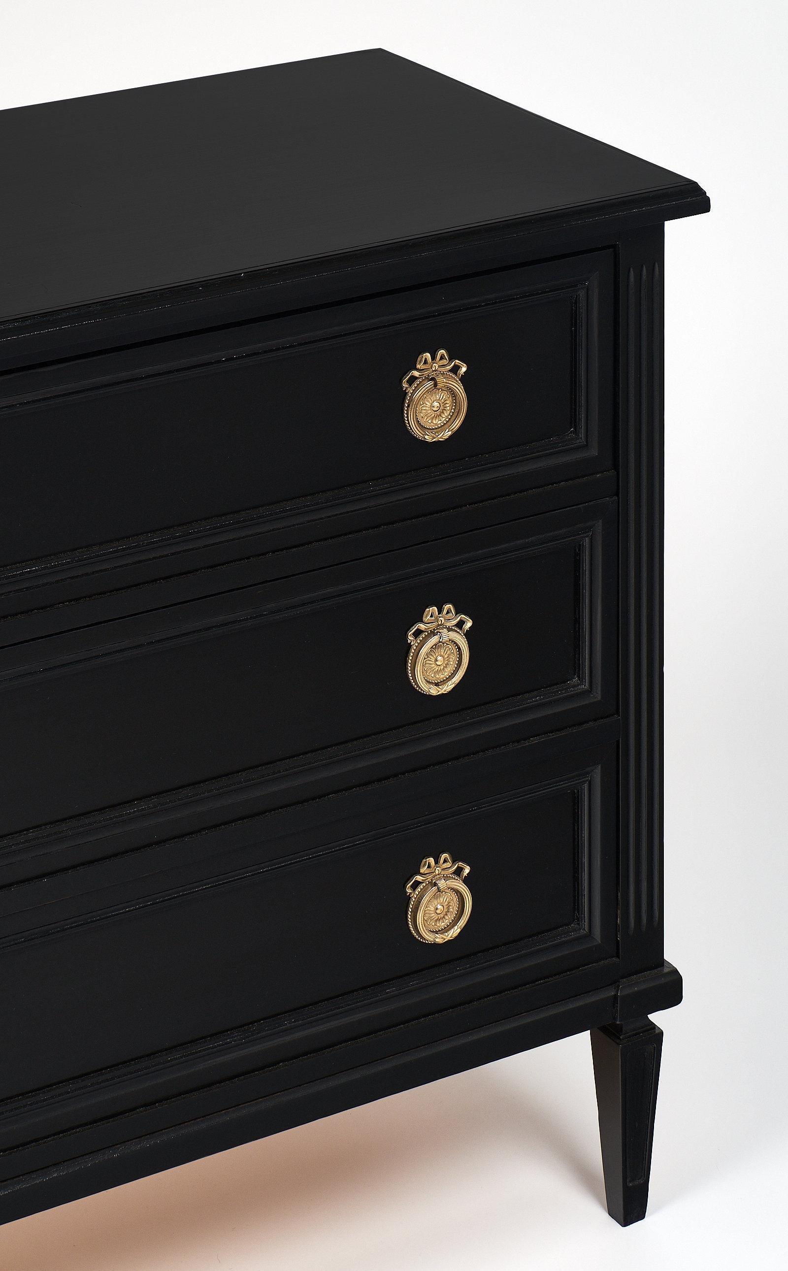 Early 20th Century French Ebonized Directoire Style Chest