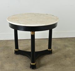 French Ebonized Empire Gueridon