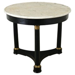 French Ebonized Empire Gueridon
