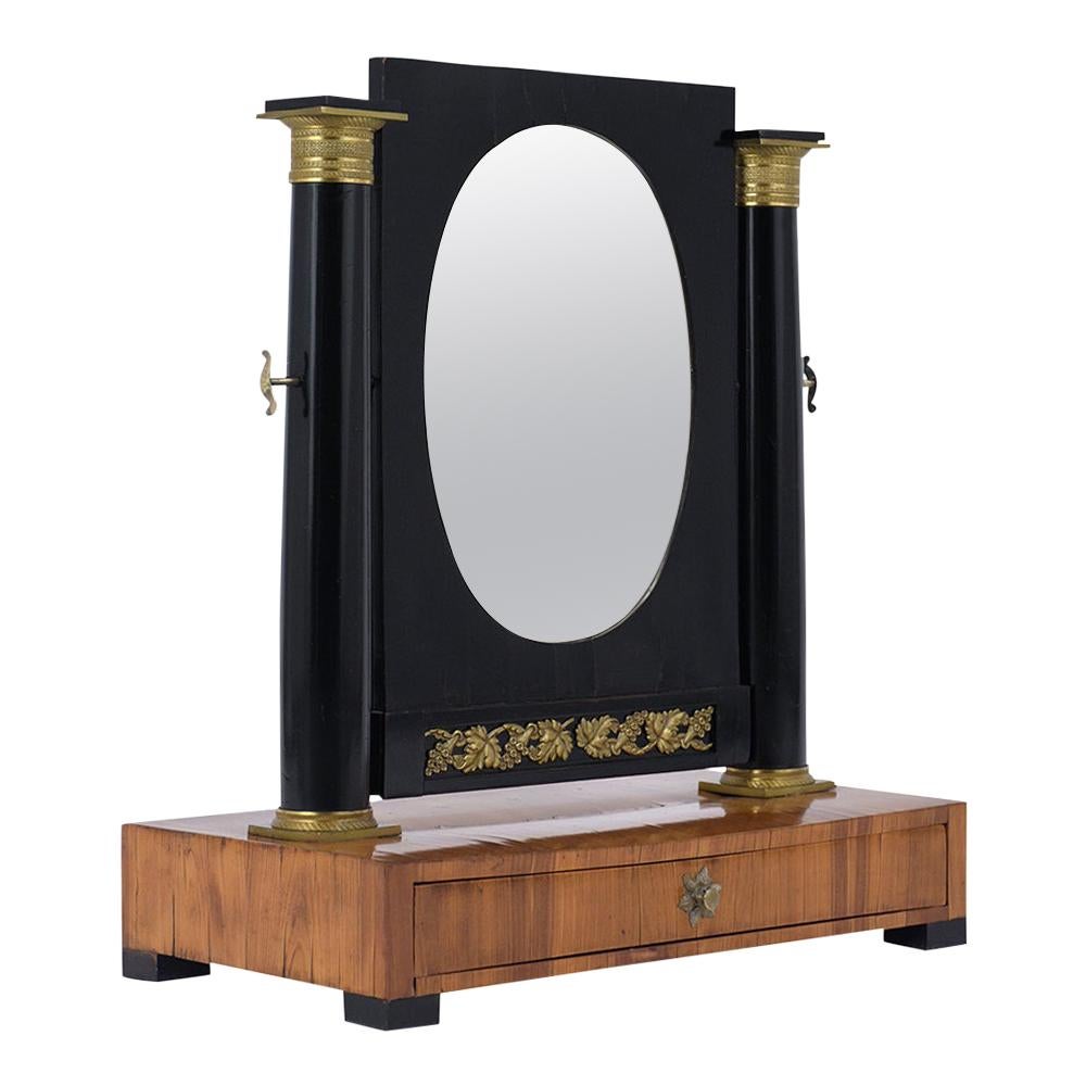 Ebonized Empire Table Mirror