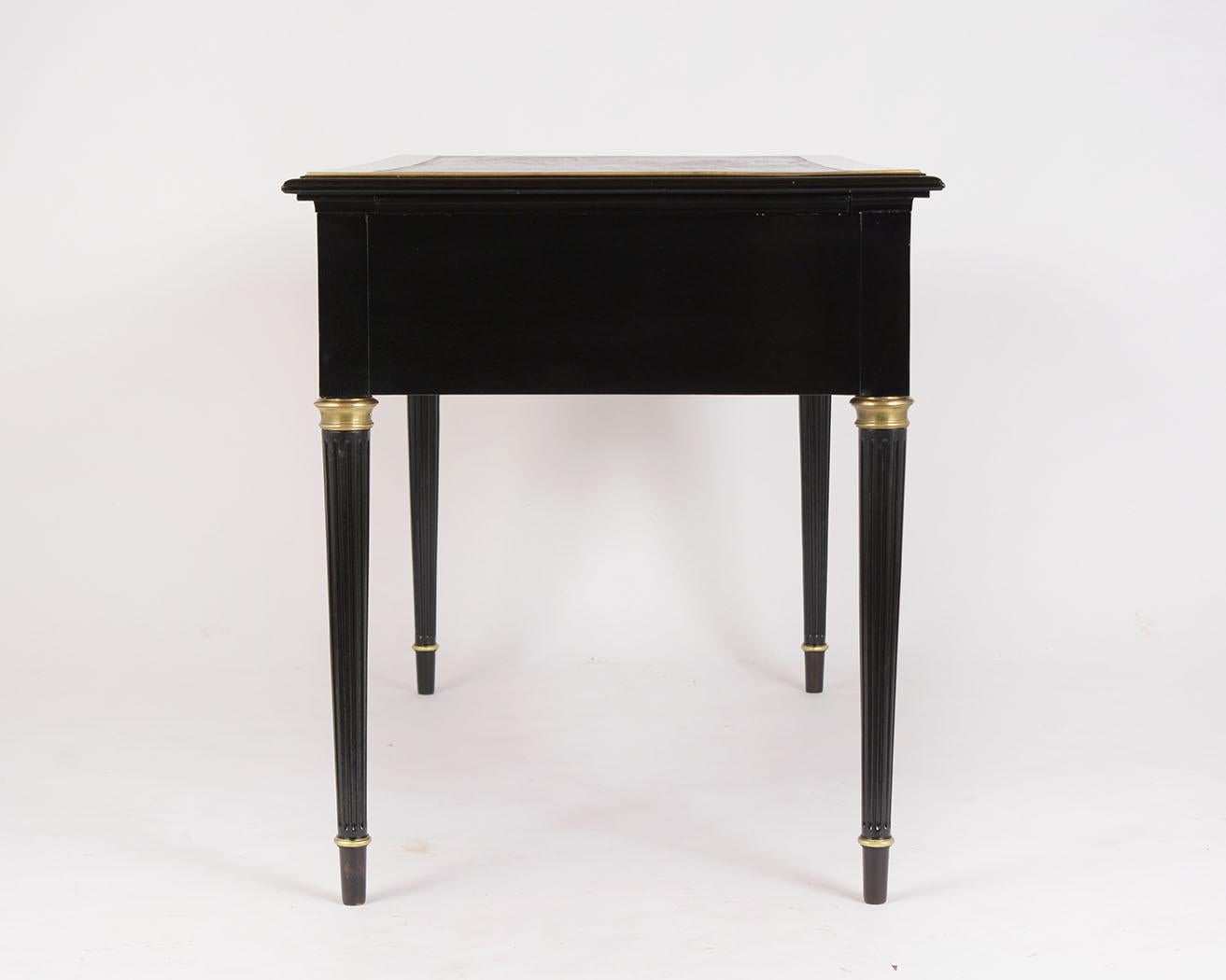 French Ebonized Louis XVI Style Desk 6