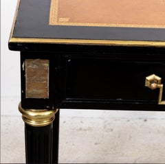 French Ebonized Wood Napoleon III Desk, Early 20th Century