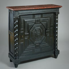 French Ebony and Ebonised Cabinet