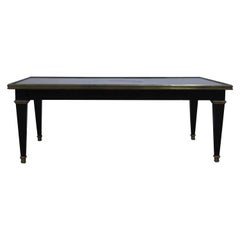Antique French Ebony Low Cocktail Table