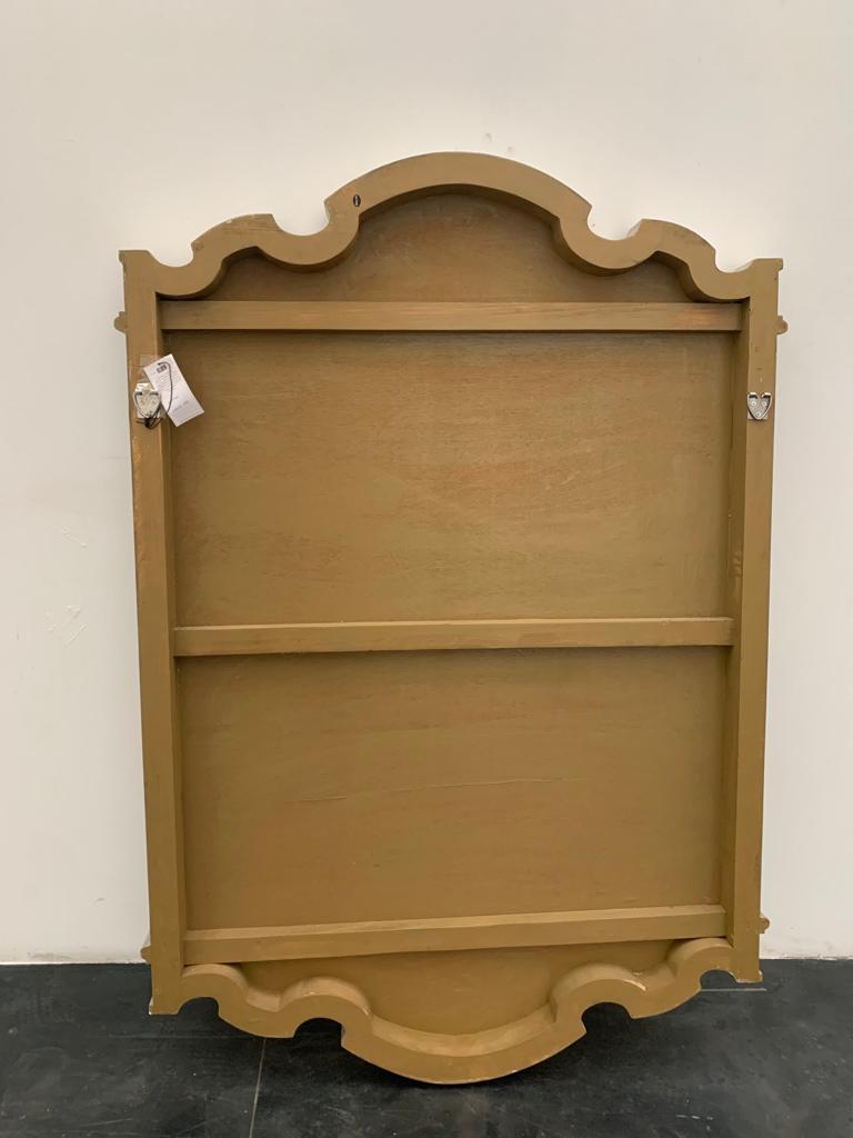 Specchio francese eclettico con placcatura in argento, anni '90 in vendita 3