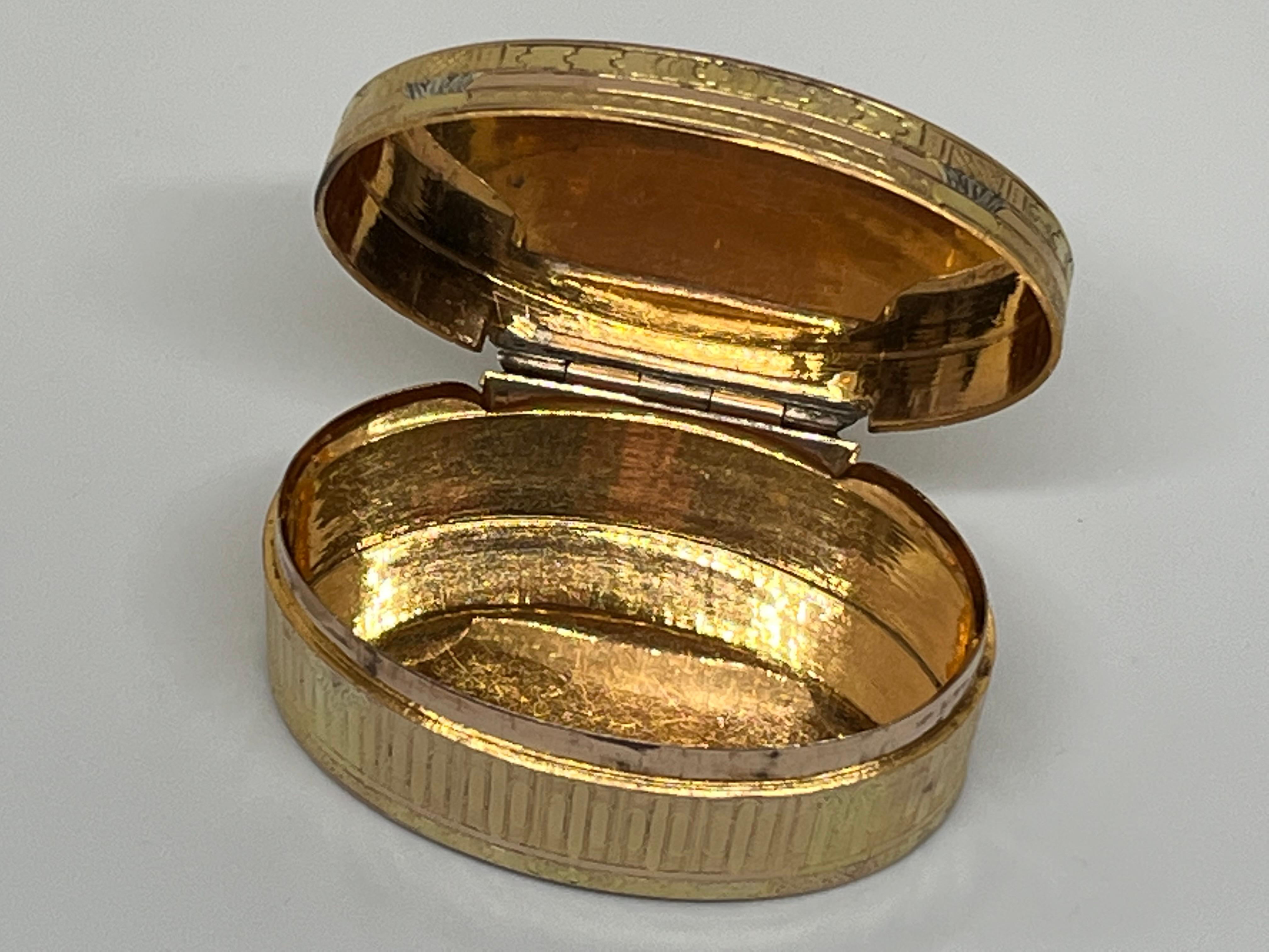 18th Century and Earlier French Eighteenth-Century Silver-Gilt Snuff Box, of Outstanding Quality