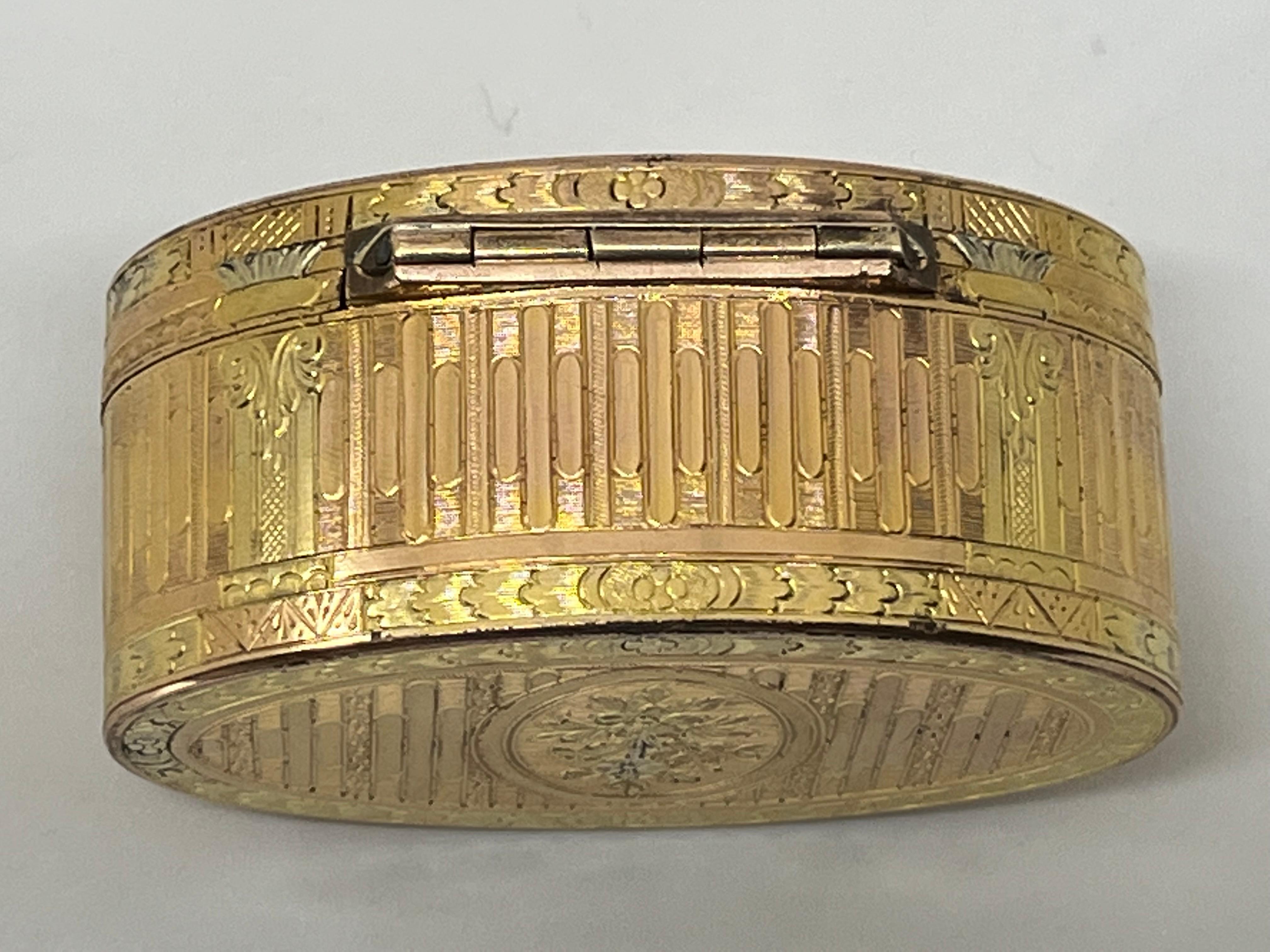 French Eighteenth-Century Silver-Gilt Snuff Box, of Outstanding Quality 2