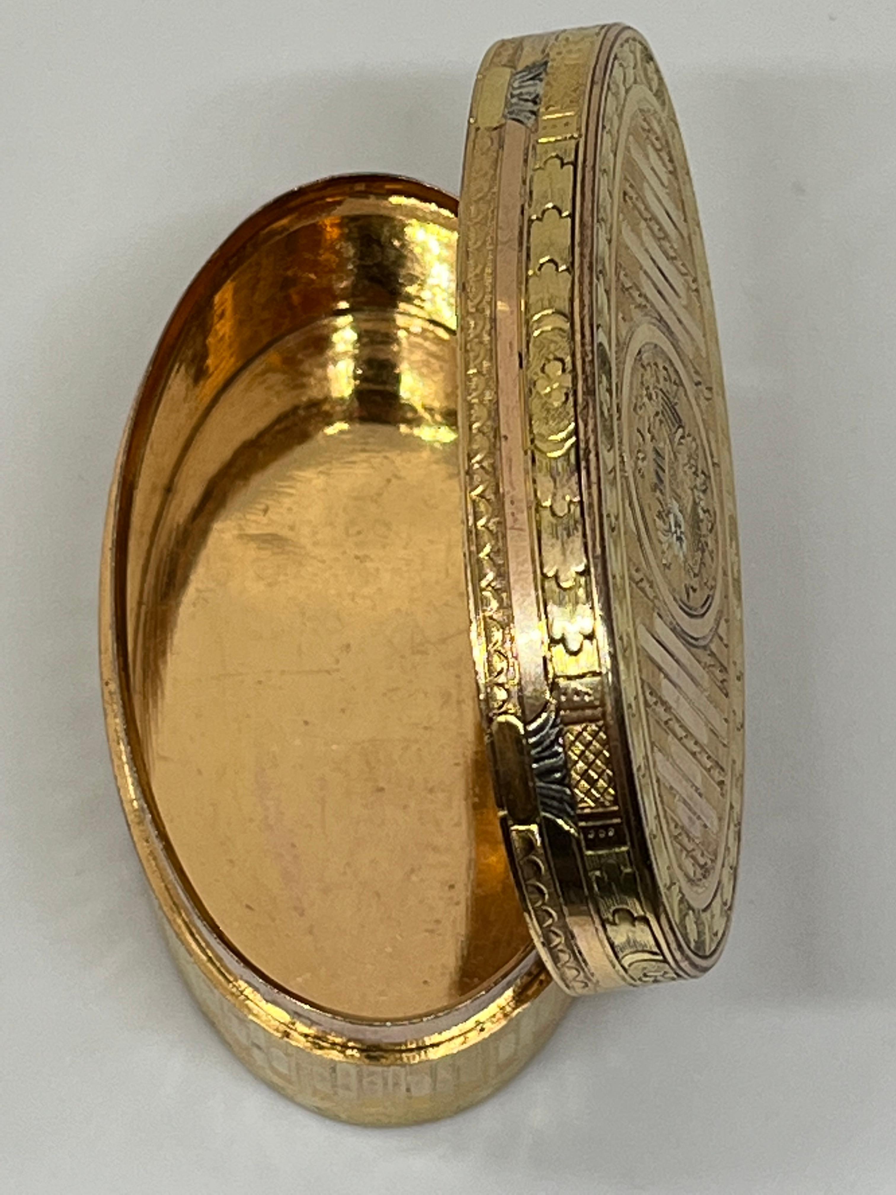 French Eighteenth-Century Silver-Gilt Snuff Box, of Outstanding Quality 3