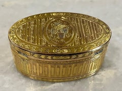 French Eighteenth-Century Silver-Gilt Snuff Box, of Outstanding Quality