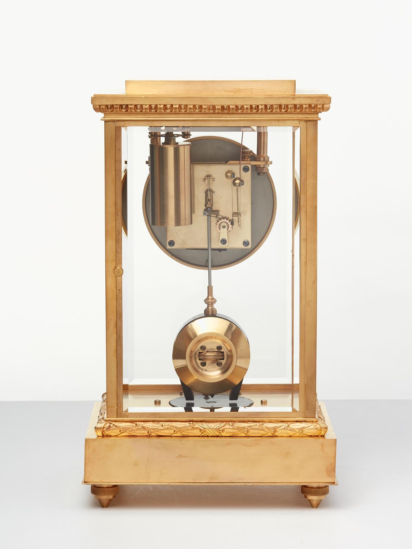 Horloge de cheminée française par Bardon Clichy  Bon état - En vente à HAARLEM, NL