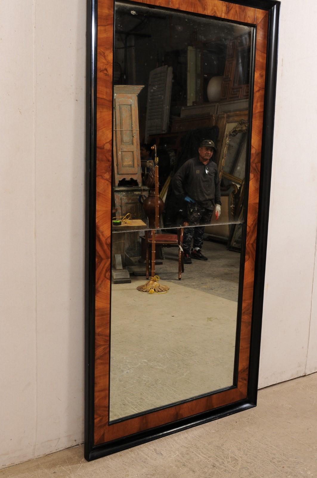 French Elegant Two-Tone 7 Ft. Tall Mirror, 19th Century 6