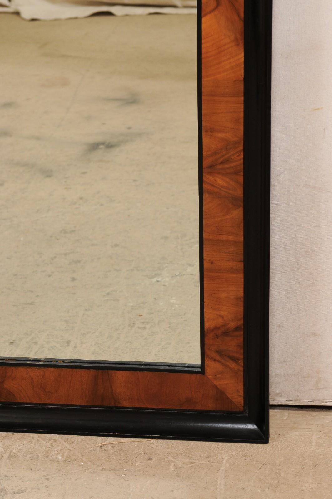 French Elegant Two-Tone 7 Ft. Tall Mirror, 19th Century 1