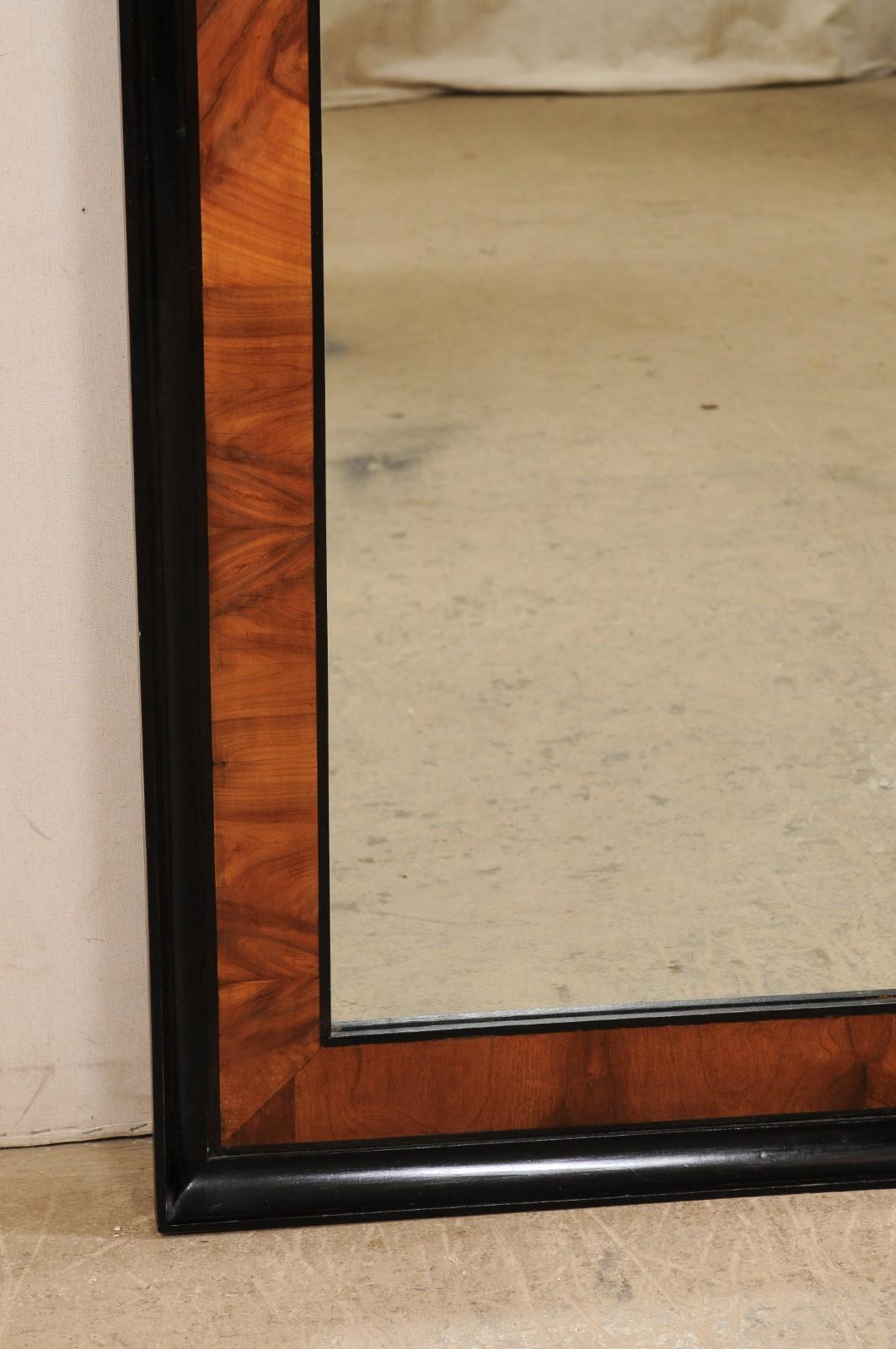 French Elegant Two-Tone 7 Ft. Tall Mirror, 19th Century 2