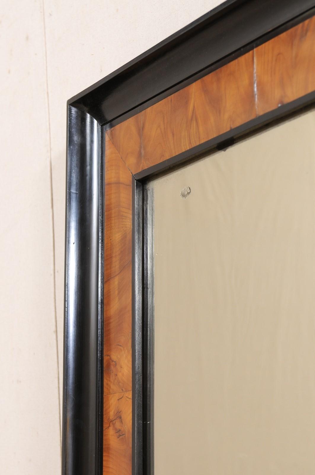 French Elegant Two-Tone 7 Ft. Tall Mirror, 19th Century 3