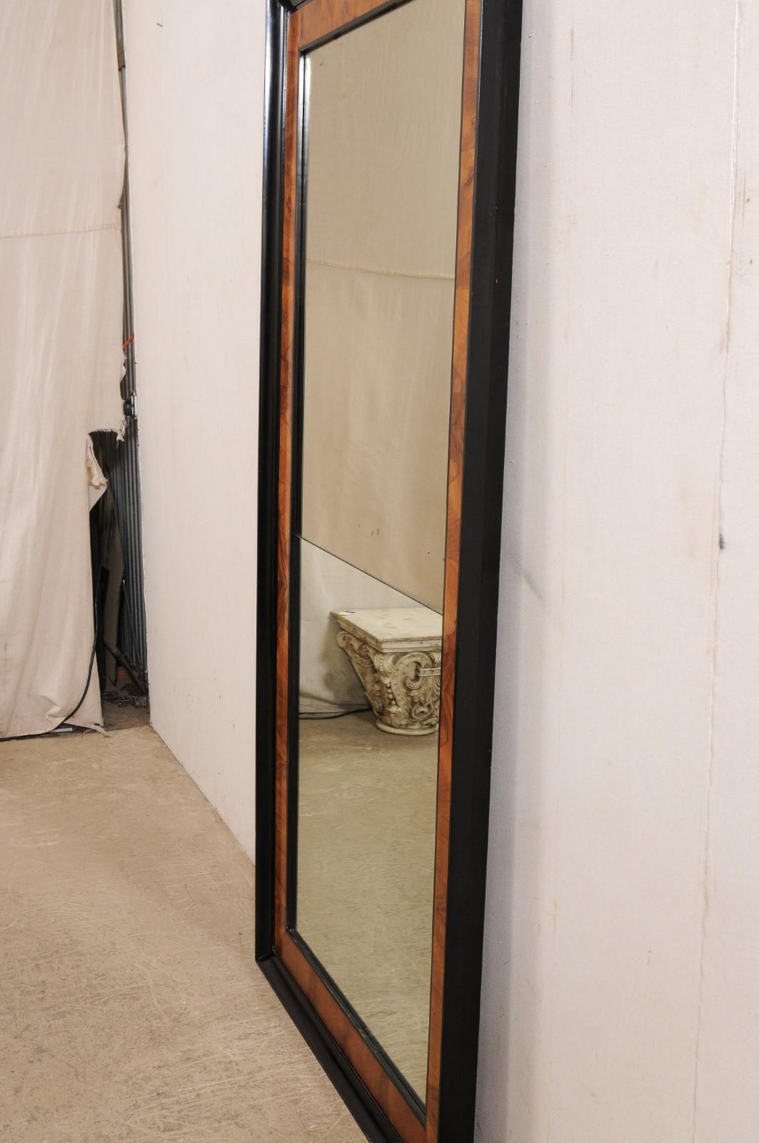 French Elegant Two-Tone 7 Ft. Tall Mirror, 19th Century 5
