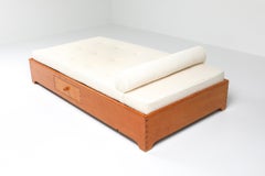French Elm Daybed in Boucle Wool