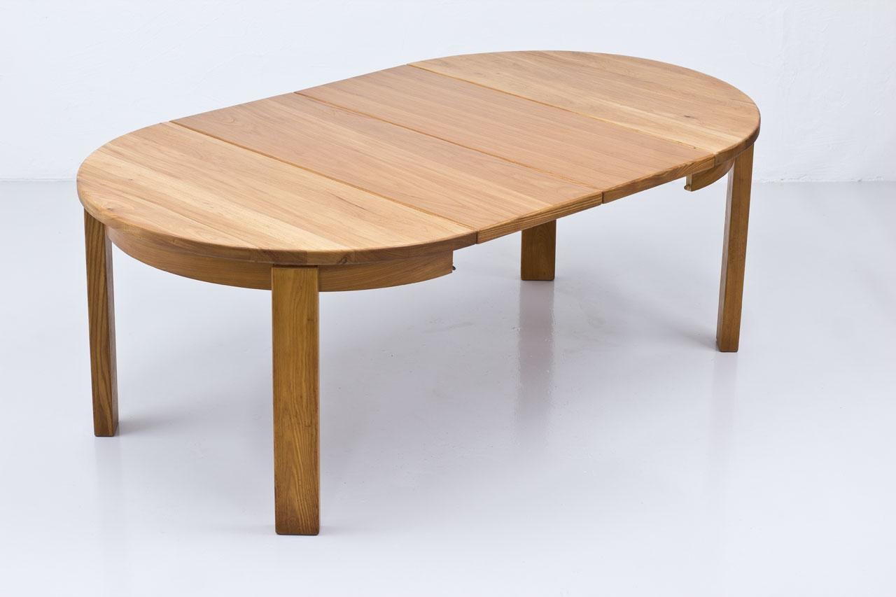 French Elm Dining Table, 1970s 1