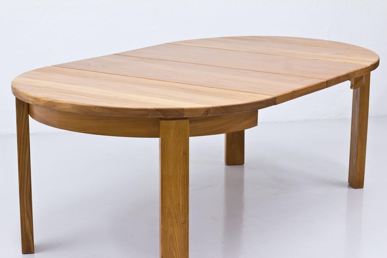 French Elm Dining Table, 1970s 2