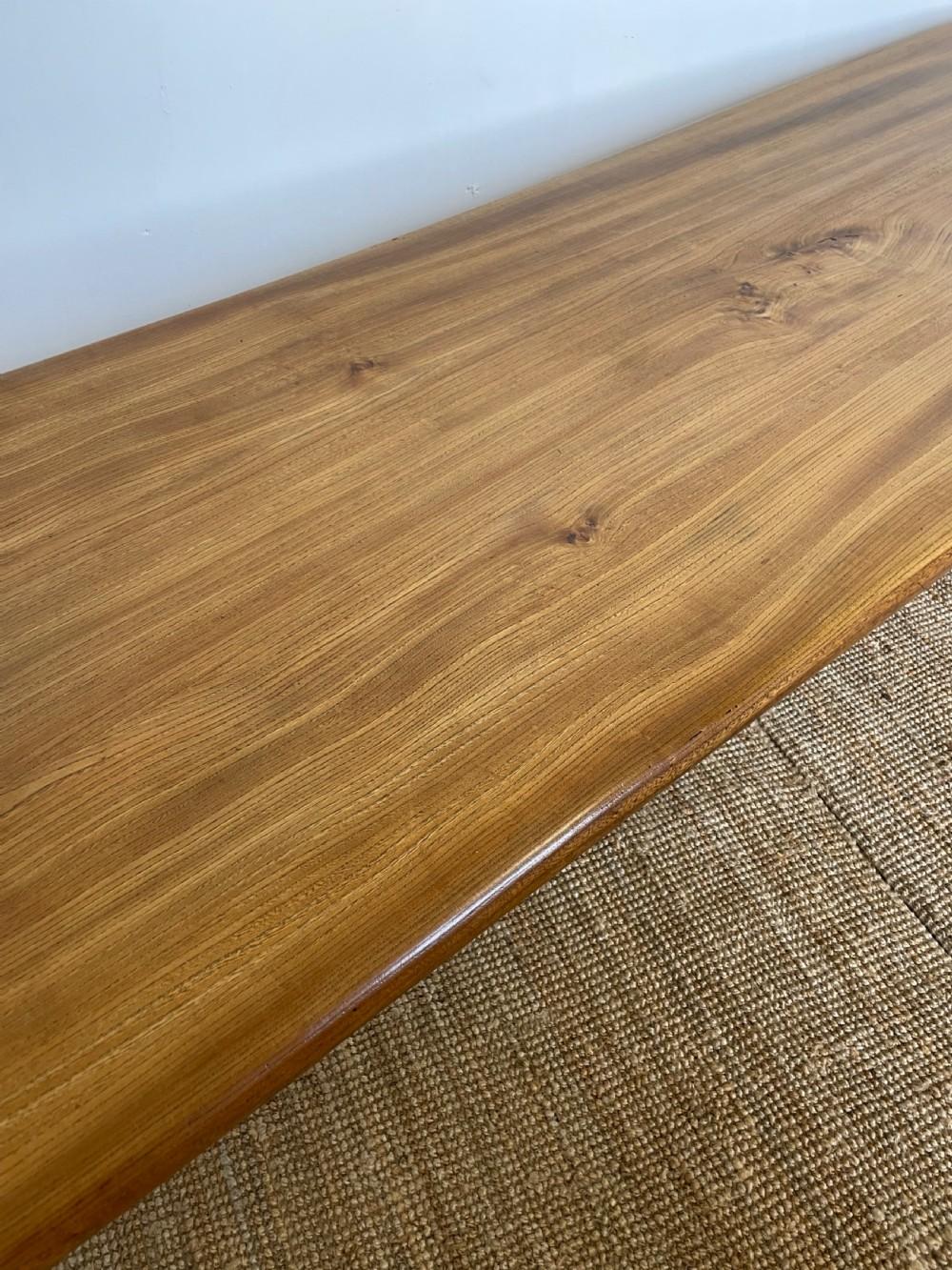 French Elm farmhouse table 2.9 meters long  For Sale 2