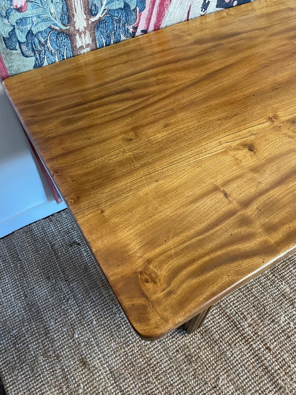 Orme Table de ferme en orme français 8 places en vente