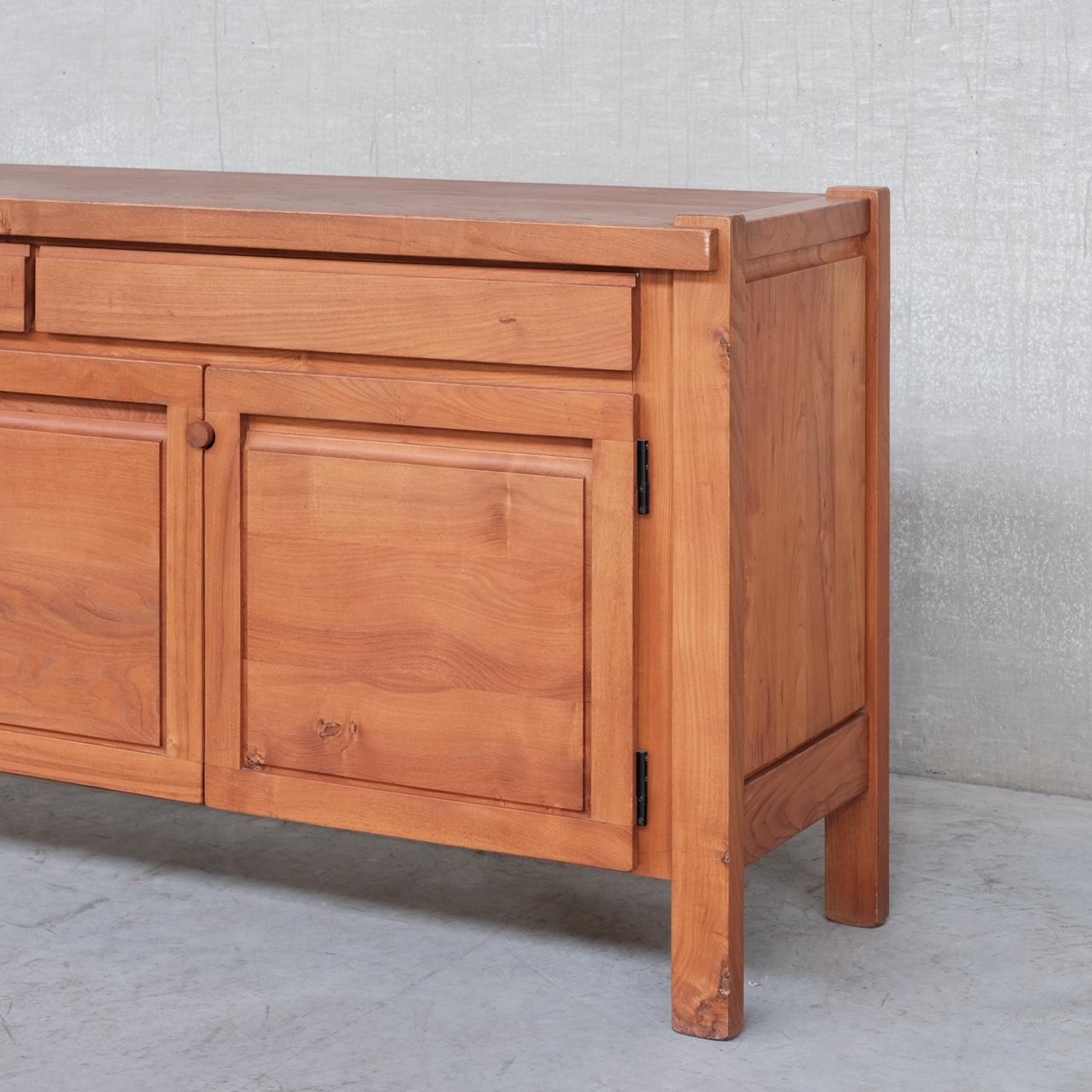 French Elm Mid-Century Sideboard in the Manner of Chapo 6