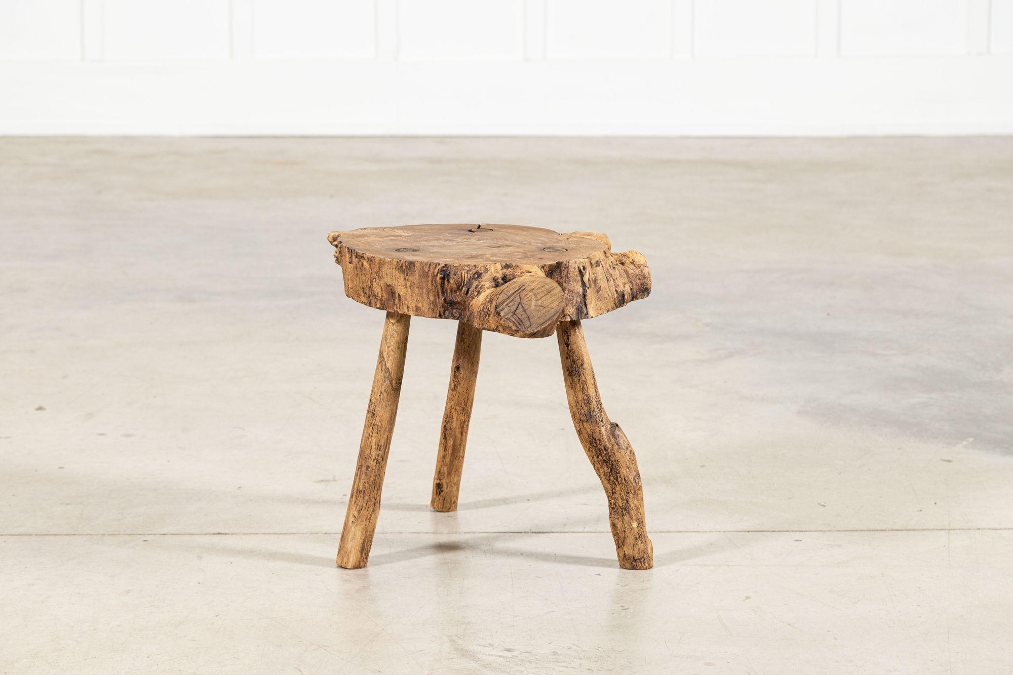 French Elm Side Table For Sale 6