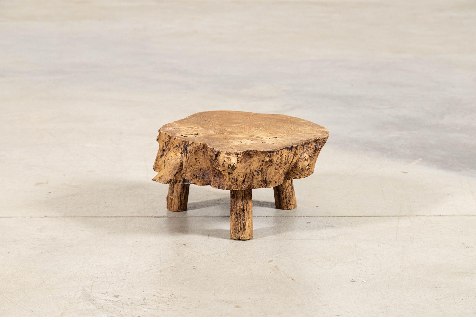 French Elm Side Table For Sale 6