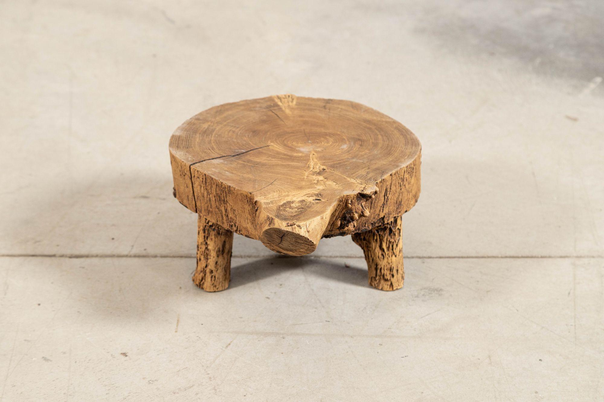 French Elm Side Table For Sale 7