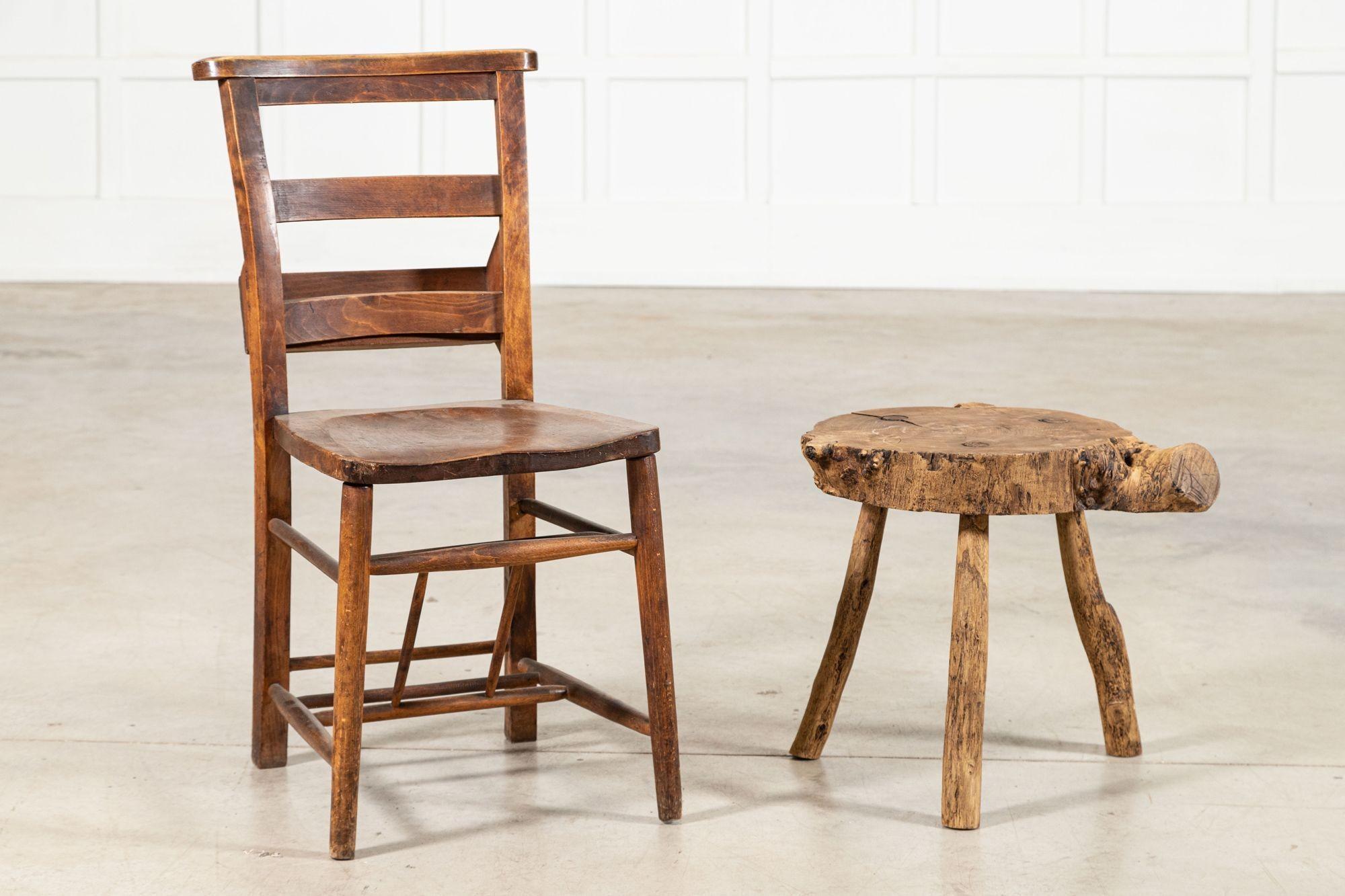 French Elm Side Table In Good Condition For Sale In Staffordshire, GB