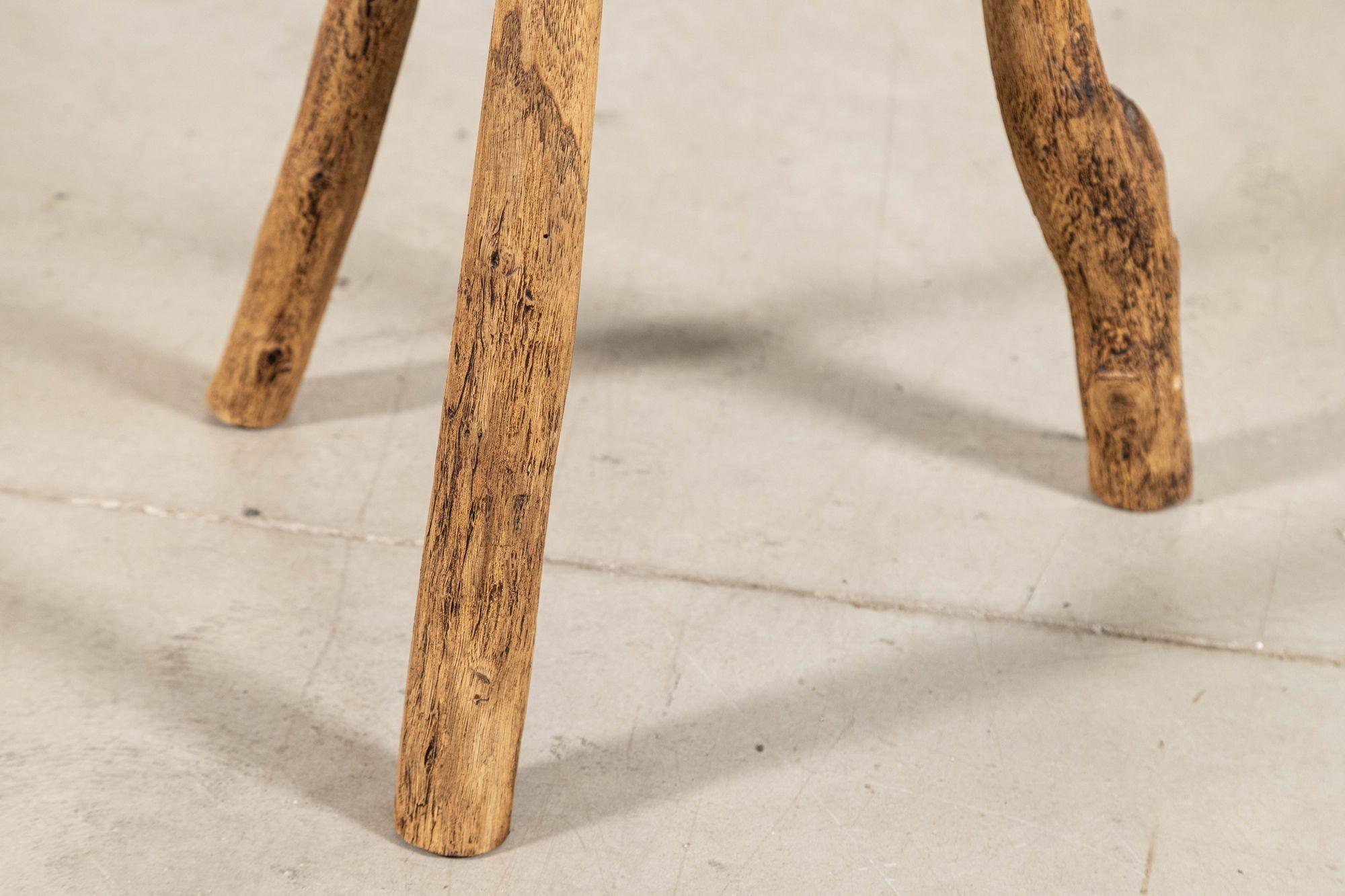 French Elm Side Table For Sale 2