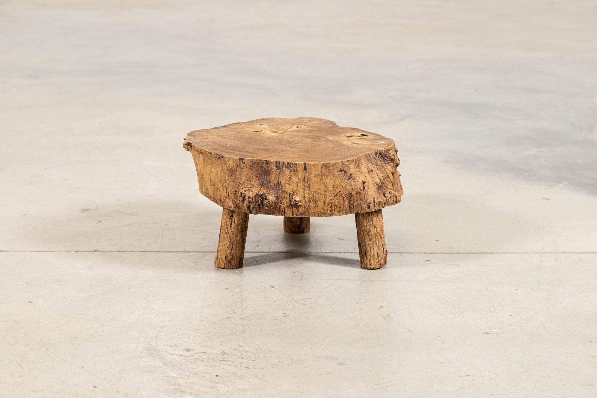 French Elm Side Table For Sale 3