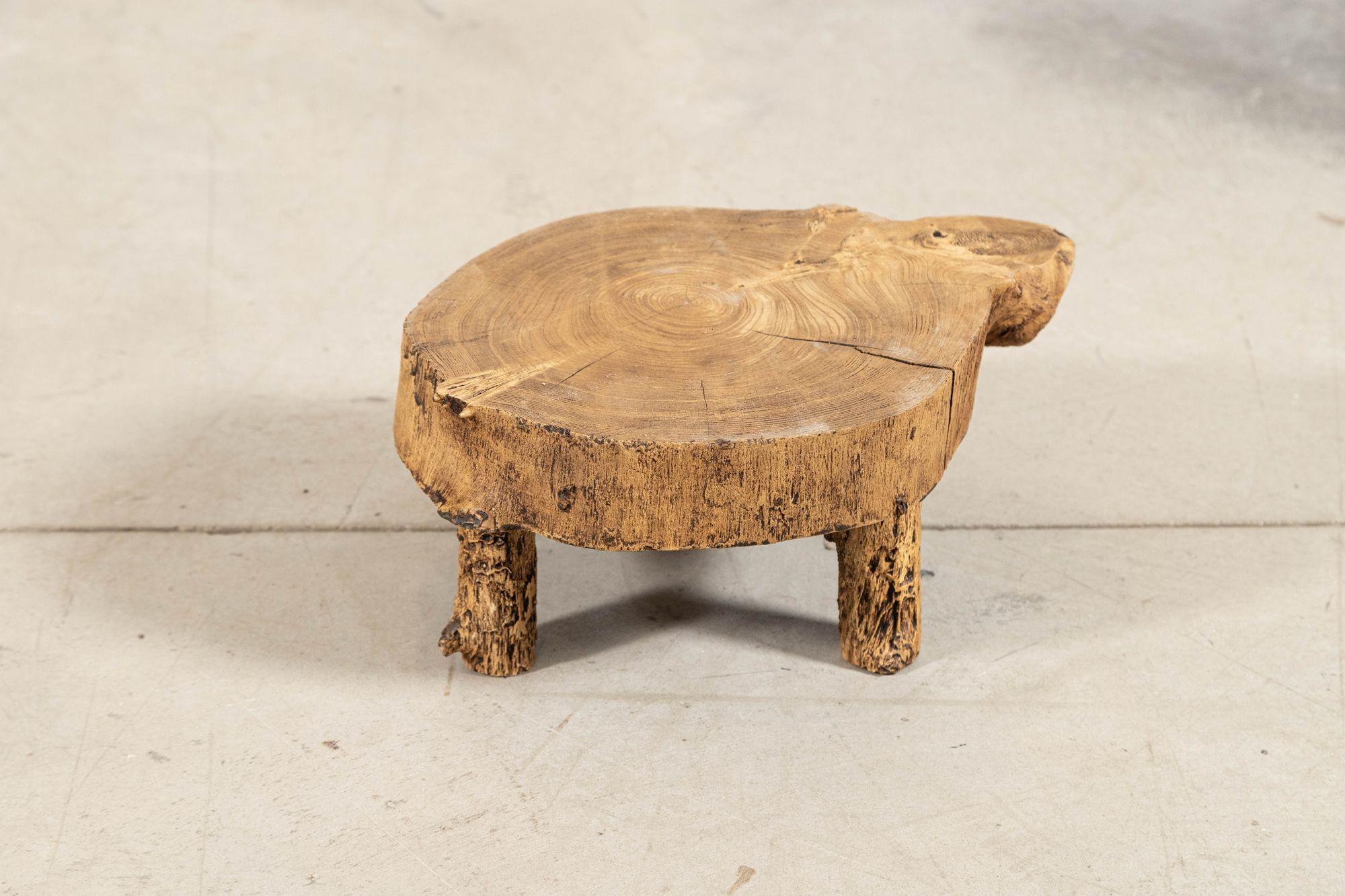 French Elm Side Table For Sale 3
