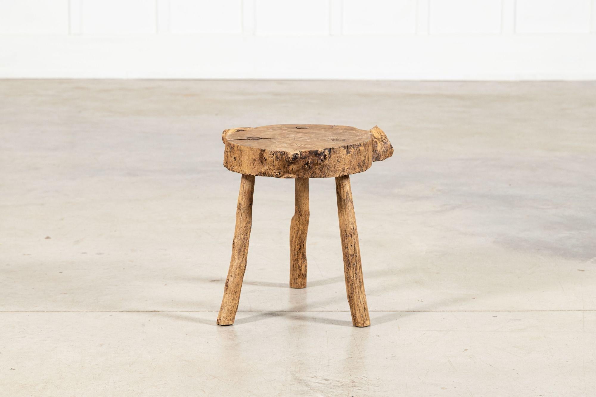 French Elm Side Table For Sale 4