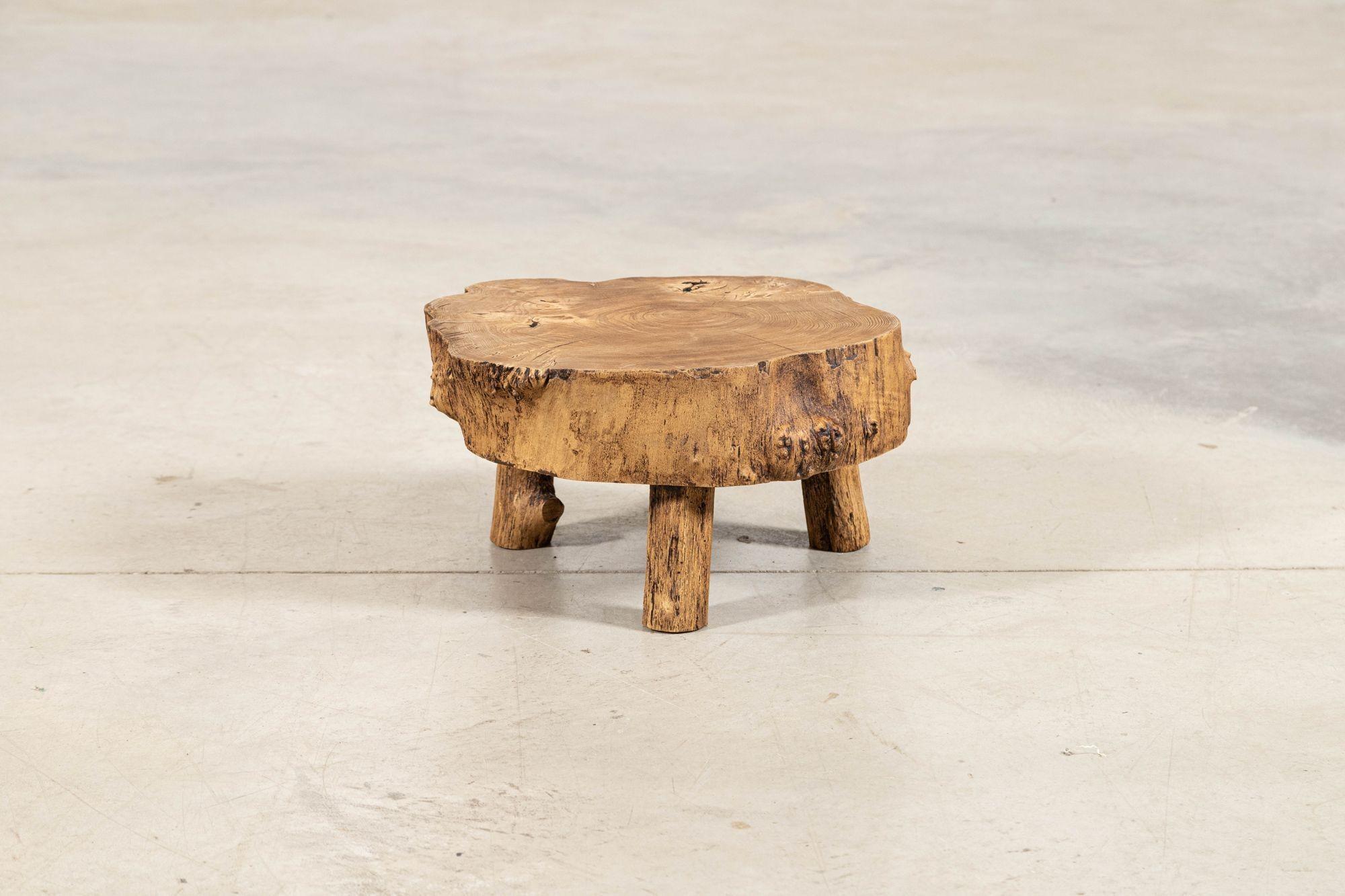 French Elm Side Table For Sale 4