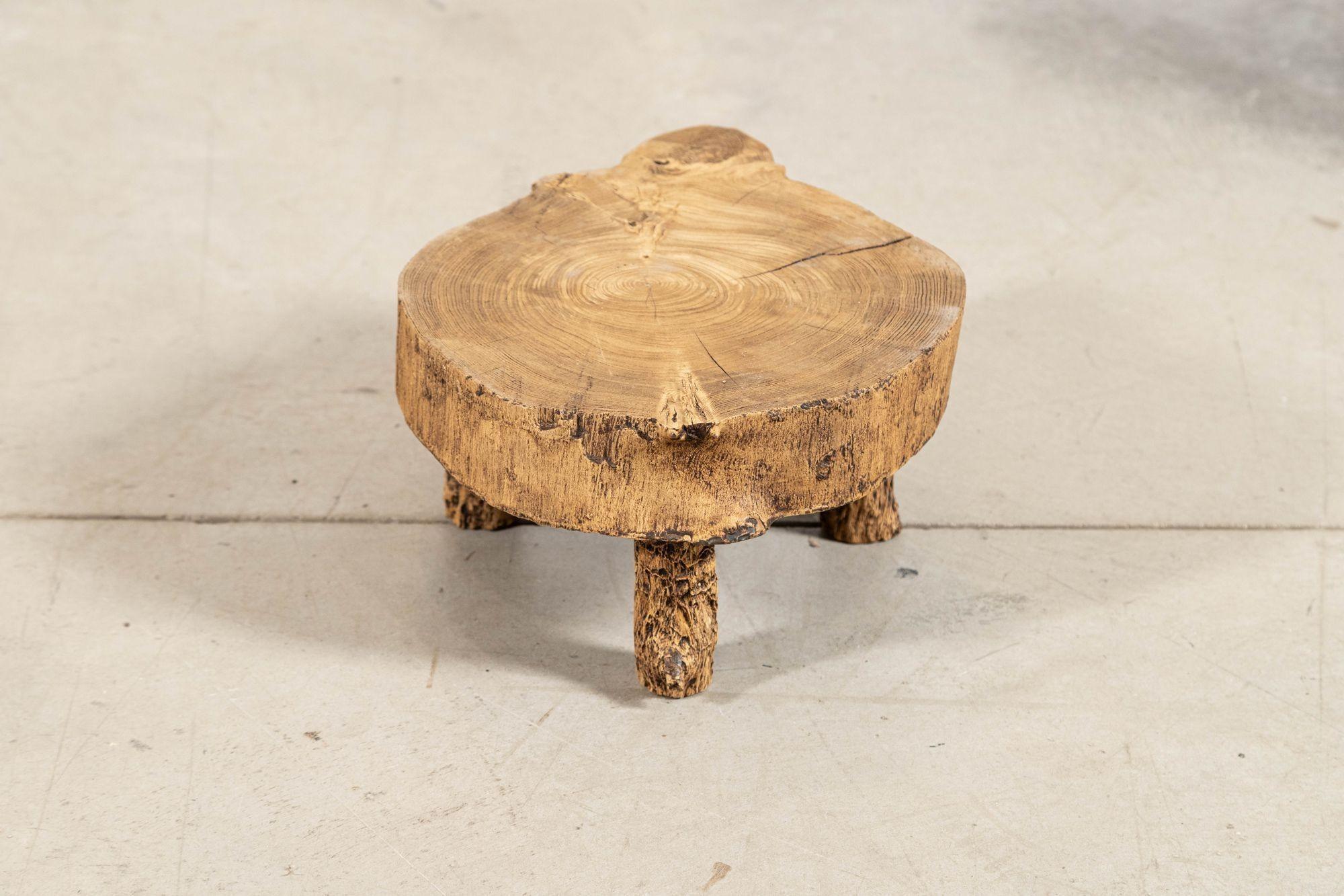 French Elm Side Table For Sale 4