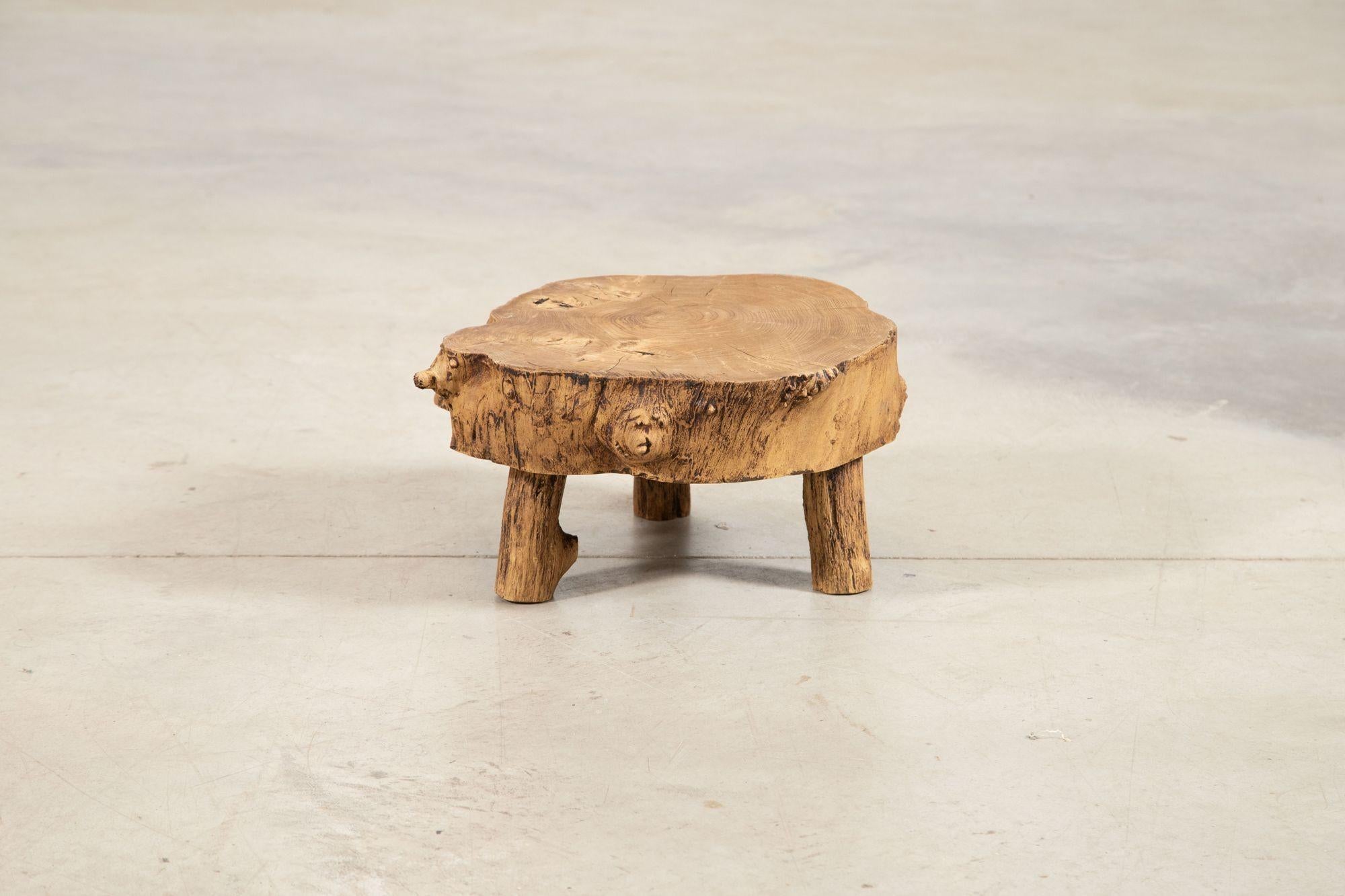 French Elm Side Table For Sale 5