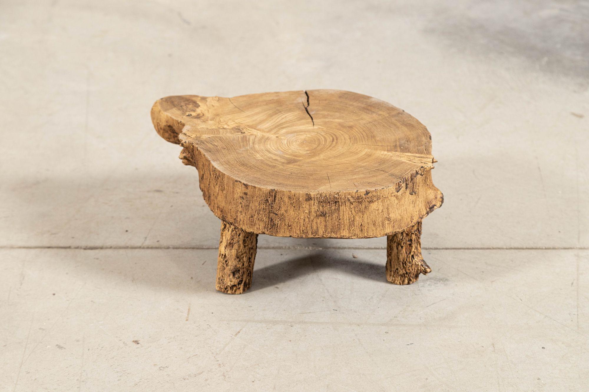 French Elm Side Table For Sale 5